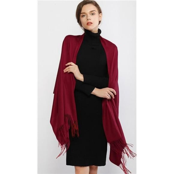 Women's Scarf Pashmina Shawls Winter Warm Long Large Scarves - Picture 3 of 7